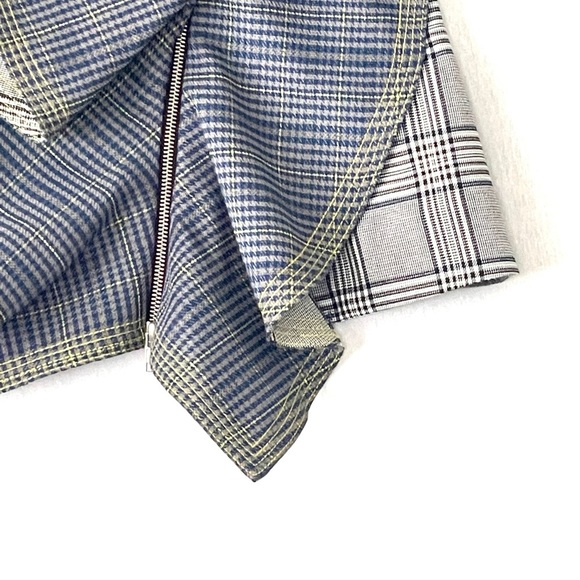 𝅺Self Portrait Flounced Check Mini Skirt - Picture 6 of 13